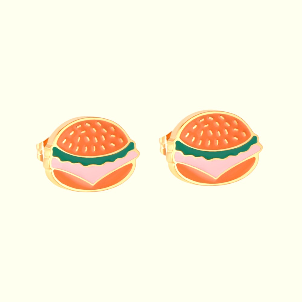 Juicy Hamburger Stud Earrings 1