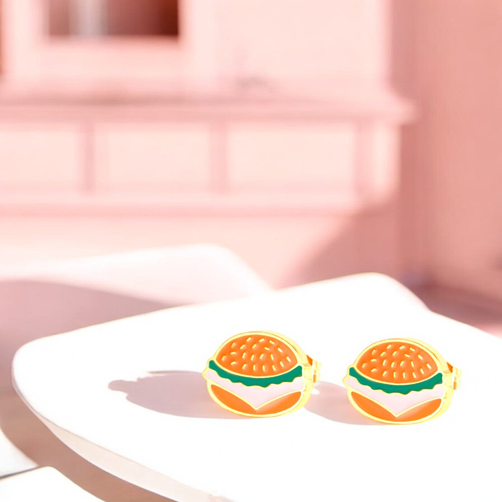 Juicy Hamburger Stud Earrings 2