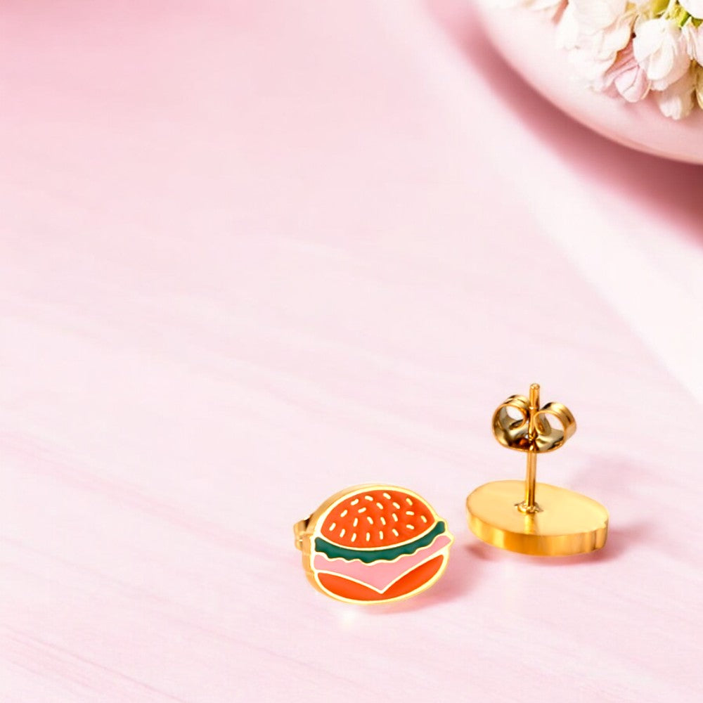 Juicy Hamburger Stud Earrings 3