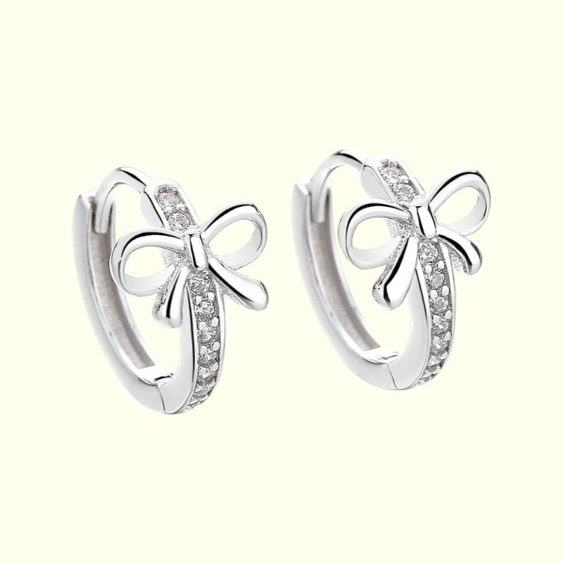 Little Bow Huggies silver 1