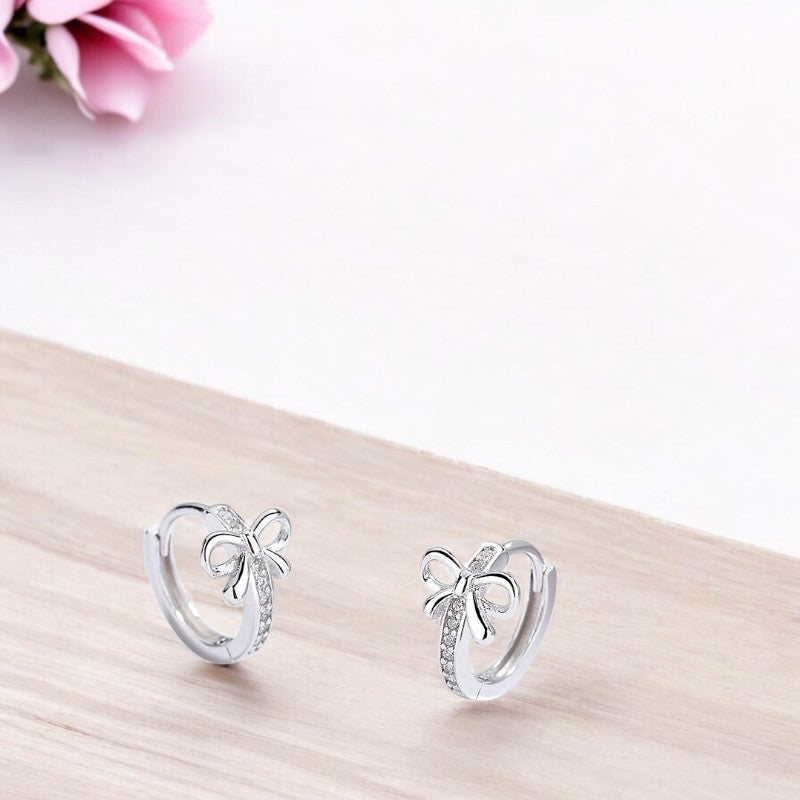 Little Bow Huggies silver 2
