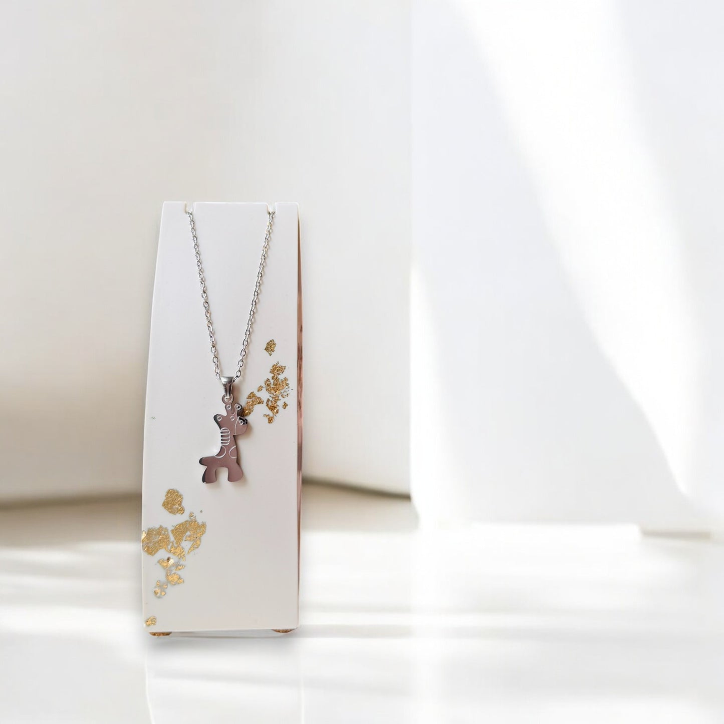 Little Giraffe Necklace and Earrings Set 1