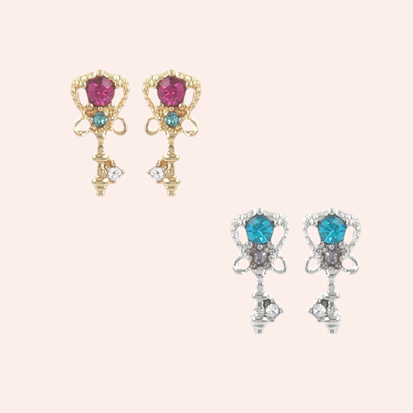 Love Lock Studs 1