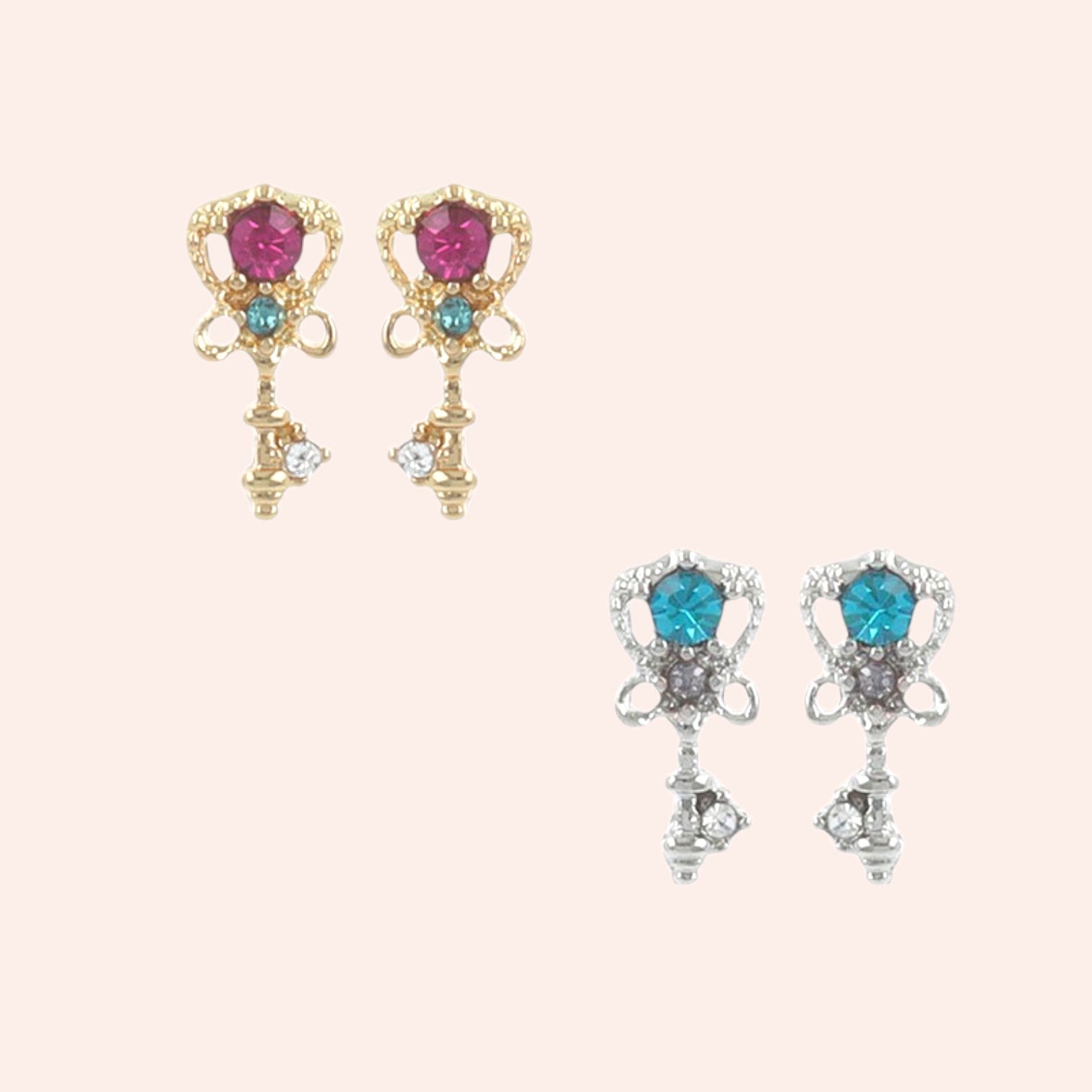 Love Lock Studs 1