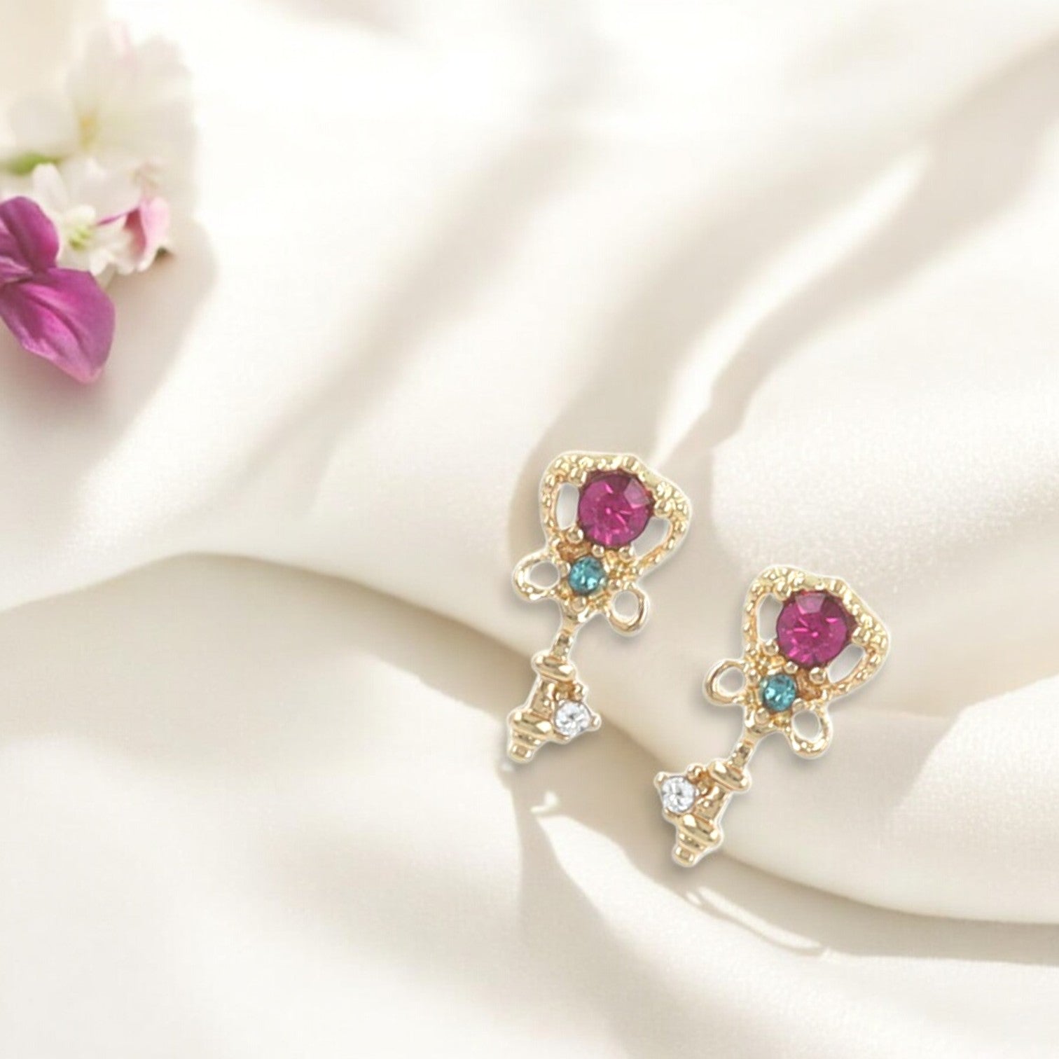 Love Lock Studs 3
