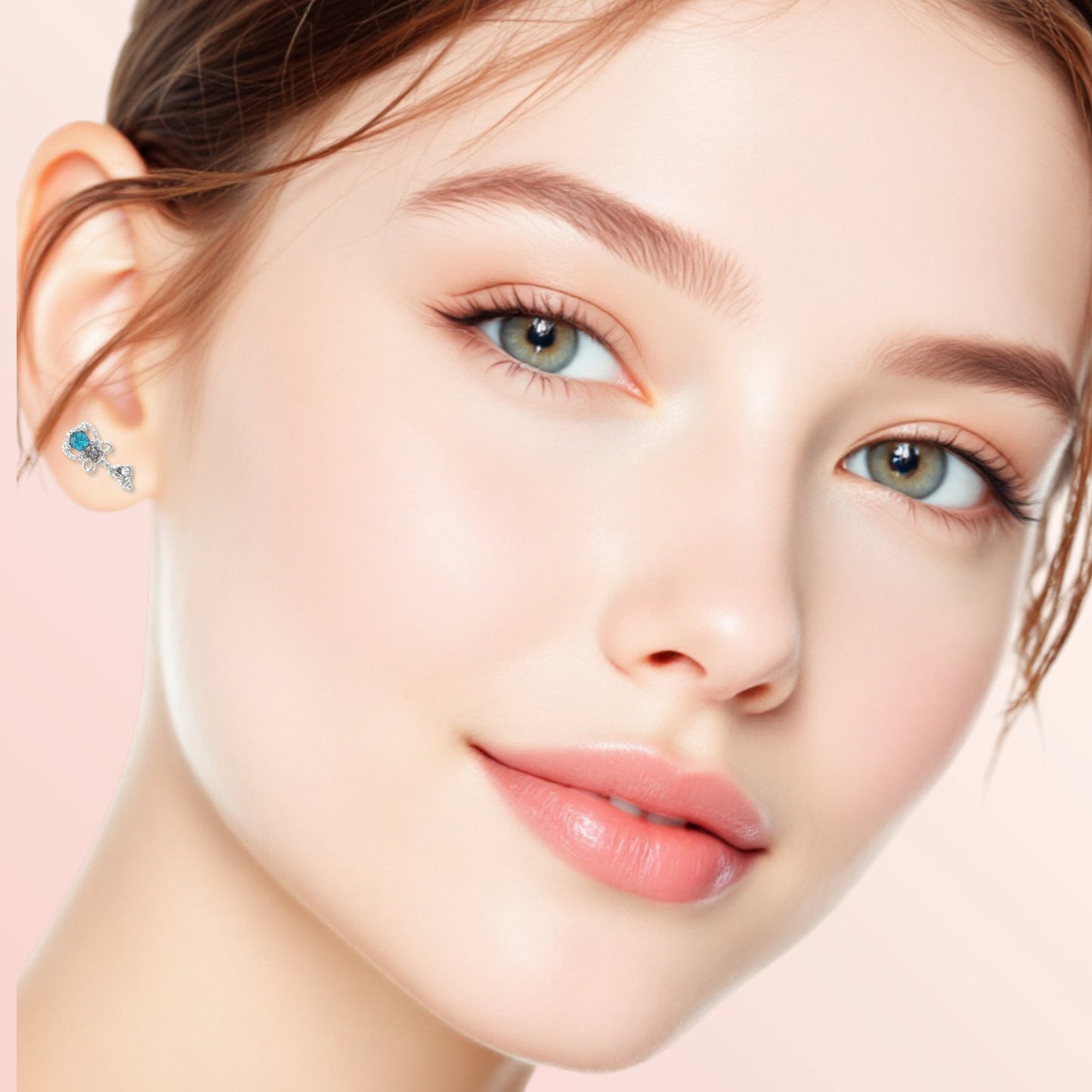 Love Lock Studs 4