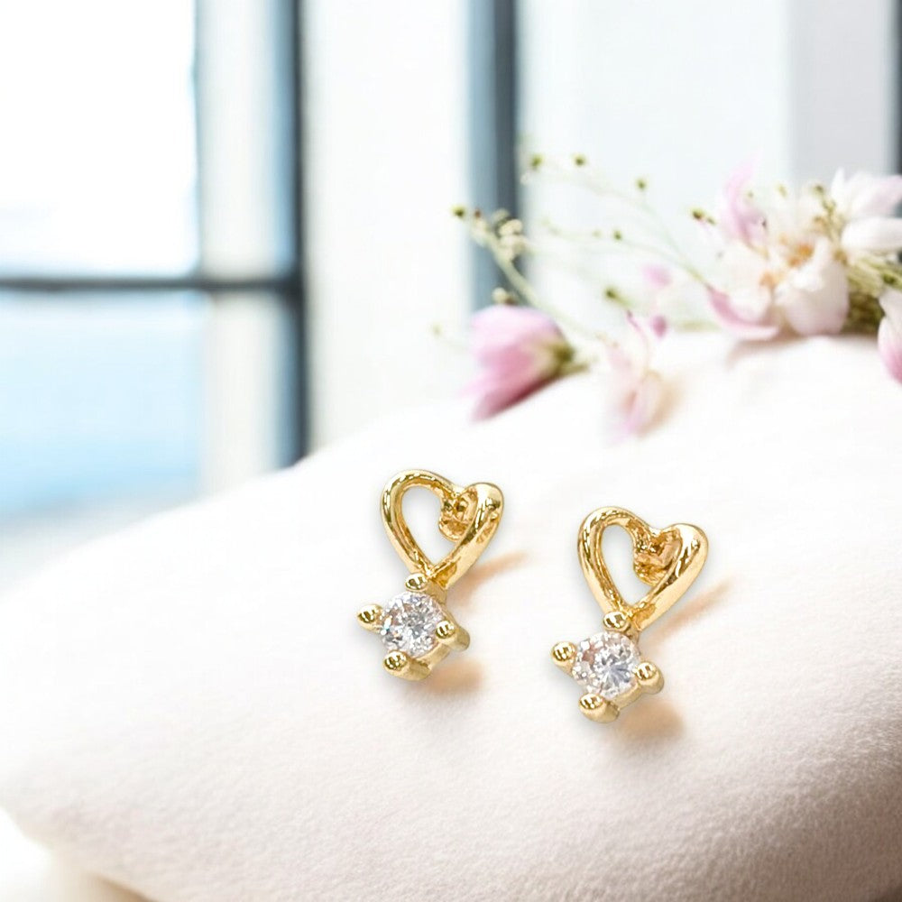 Love Zirconia Studs 1