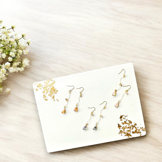 Luminous Teardrop Earrings 8
