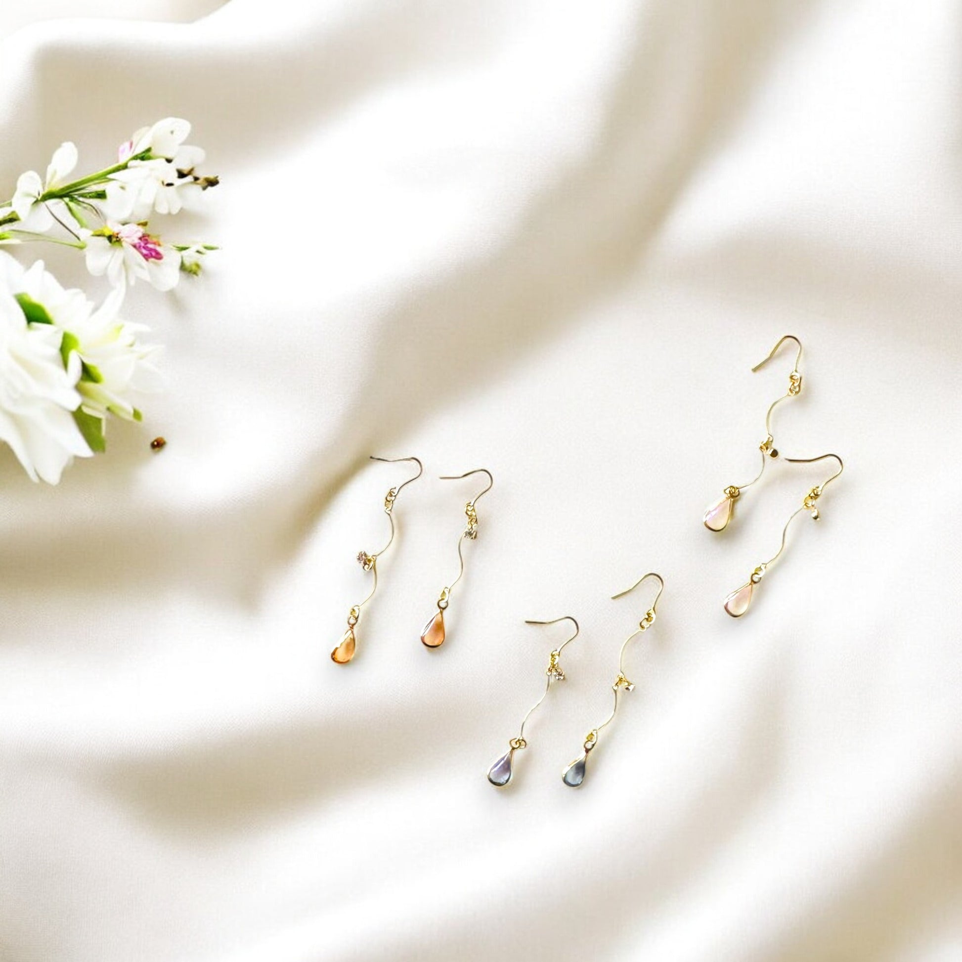 Luminous Teardrop Earrings 9