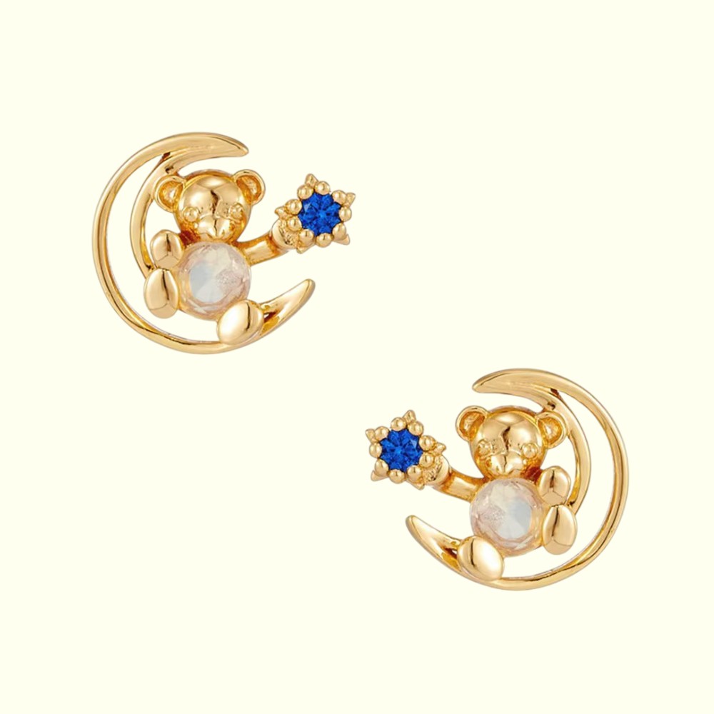 Luna Teddy Stud Earrings 2