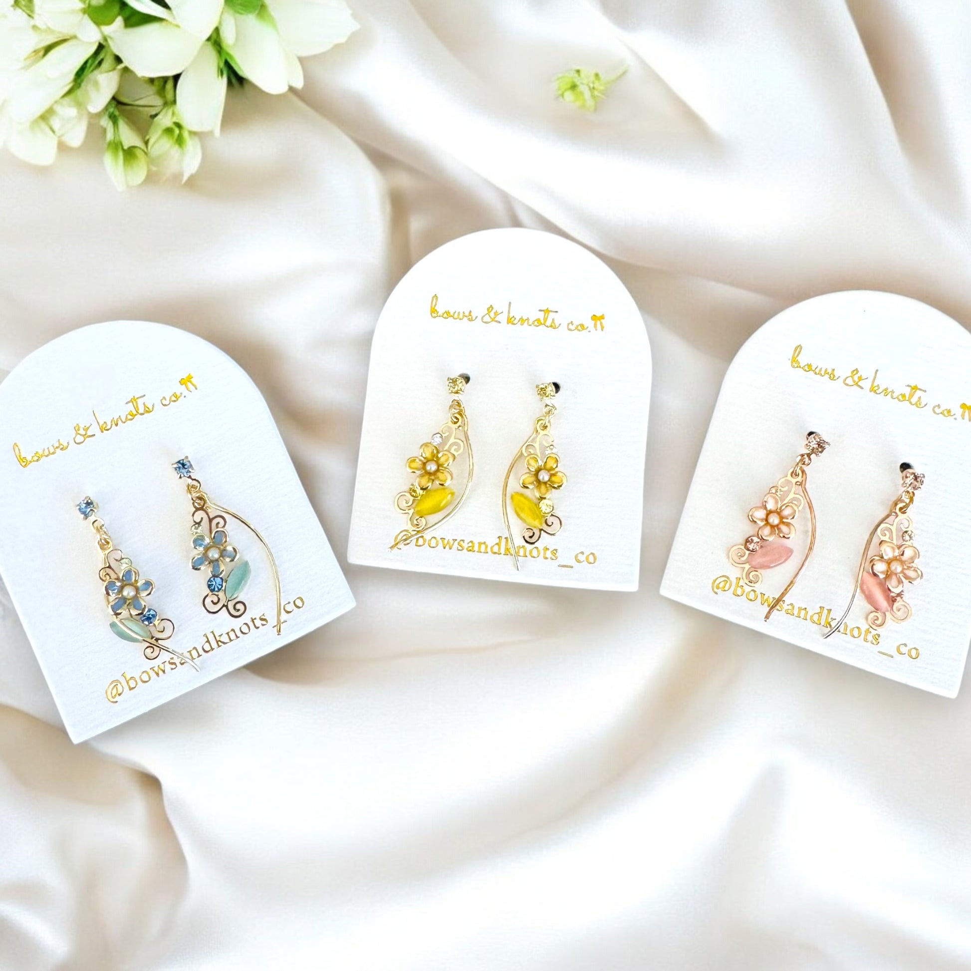 Lustrous Lily Earrings 1