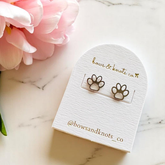 Meow and Paws Stud Earrings 2