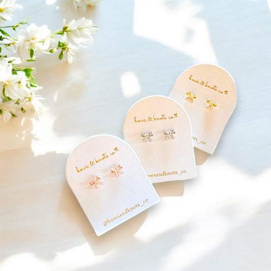 Mini Bow Studs 8