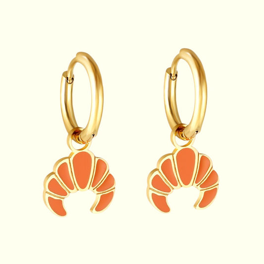 Mini Croissant Hoops gold 1