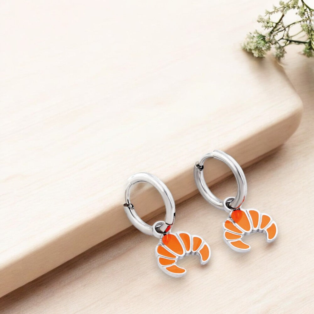 Mini Croissant Hoops silver 2
