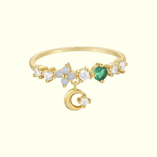 Moonbeam Dangle Ring 1
