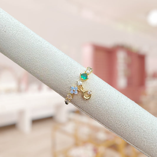 Moonbeam Dangle Ring 2