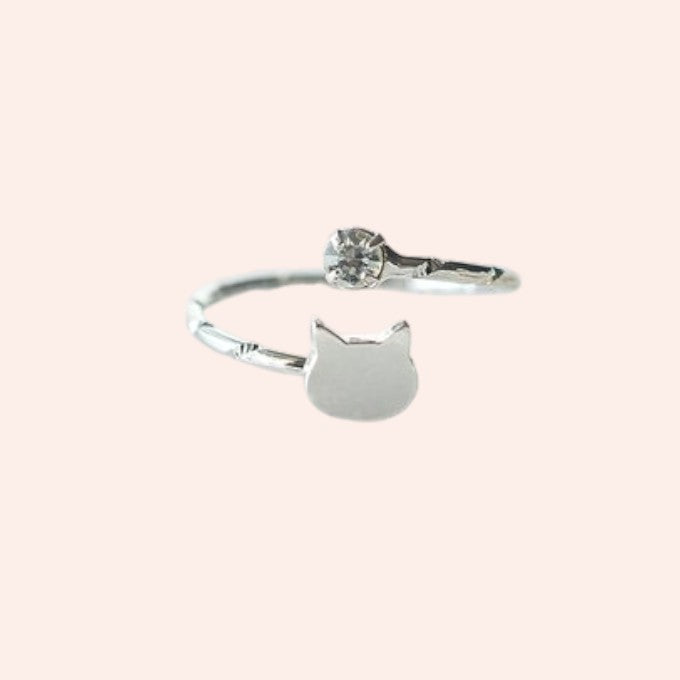 Mystic Cat Silver Ring Silver 1