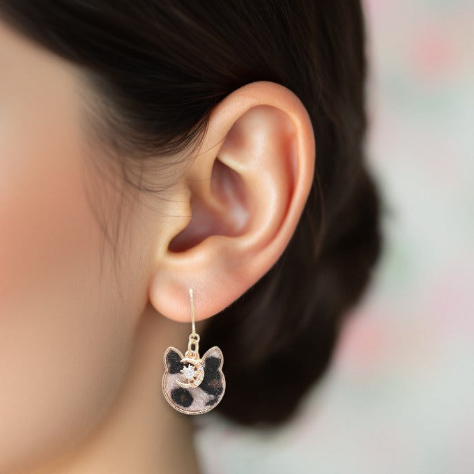 Mystic Moon Kitty Earrings 2