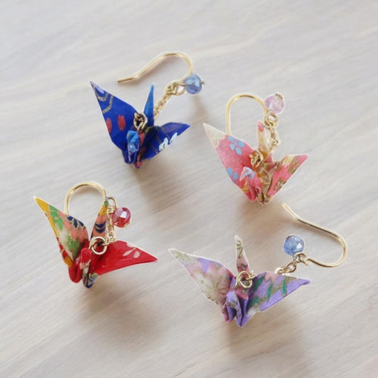 Origami Swan Earrings 1