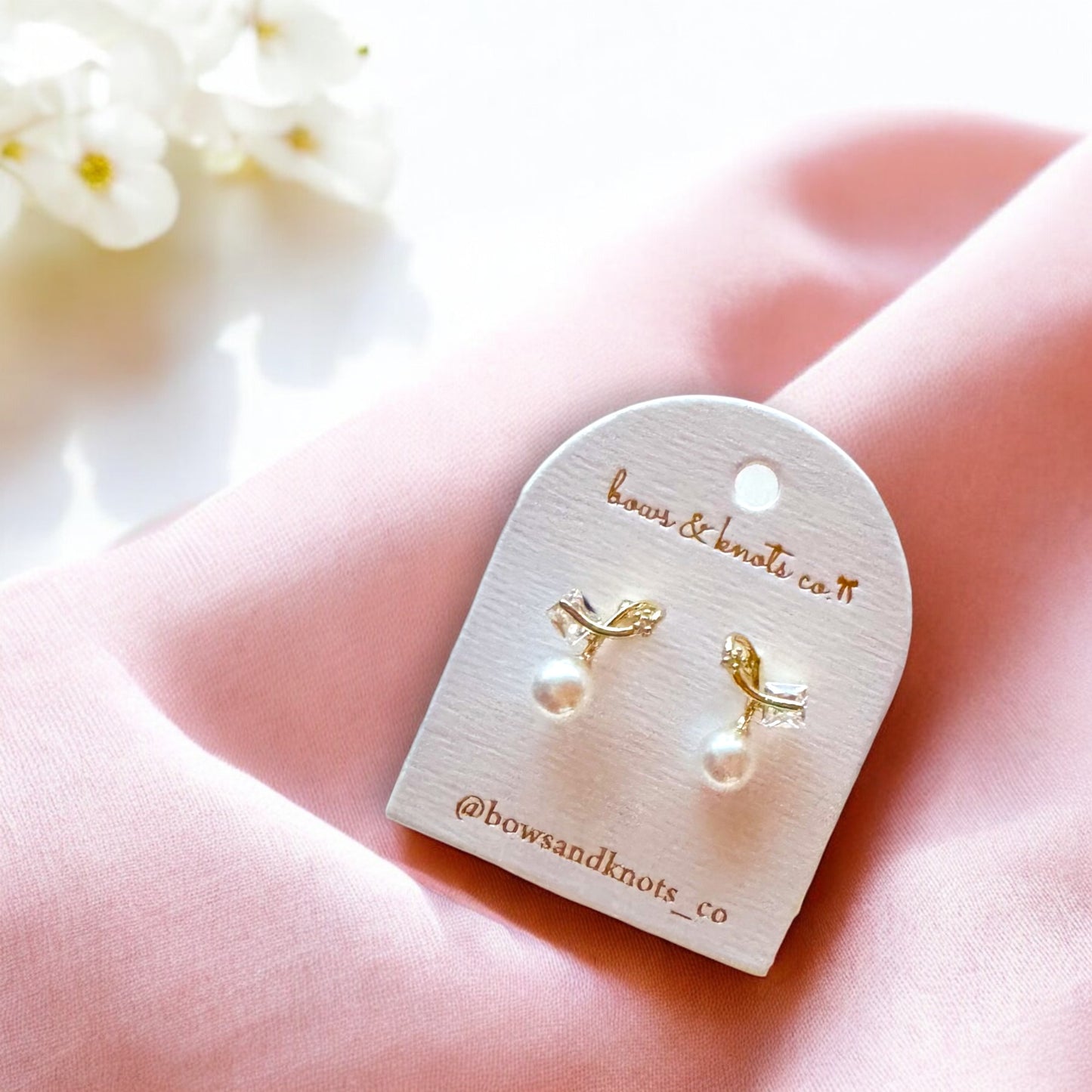 Pearl Knot Studs 4