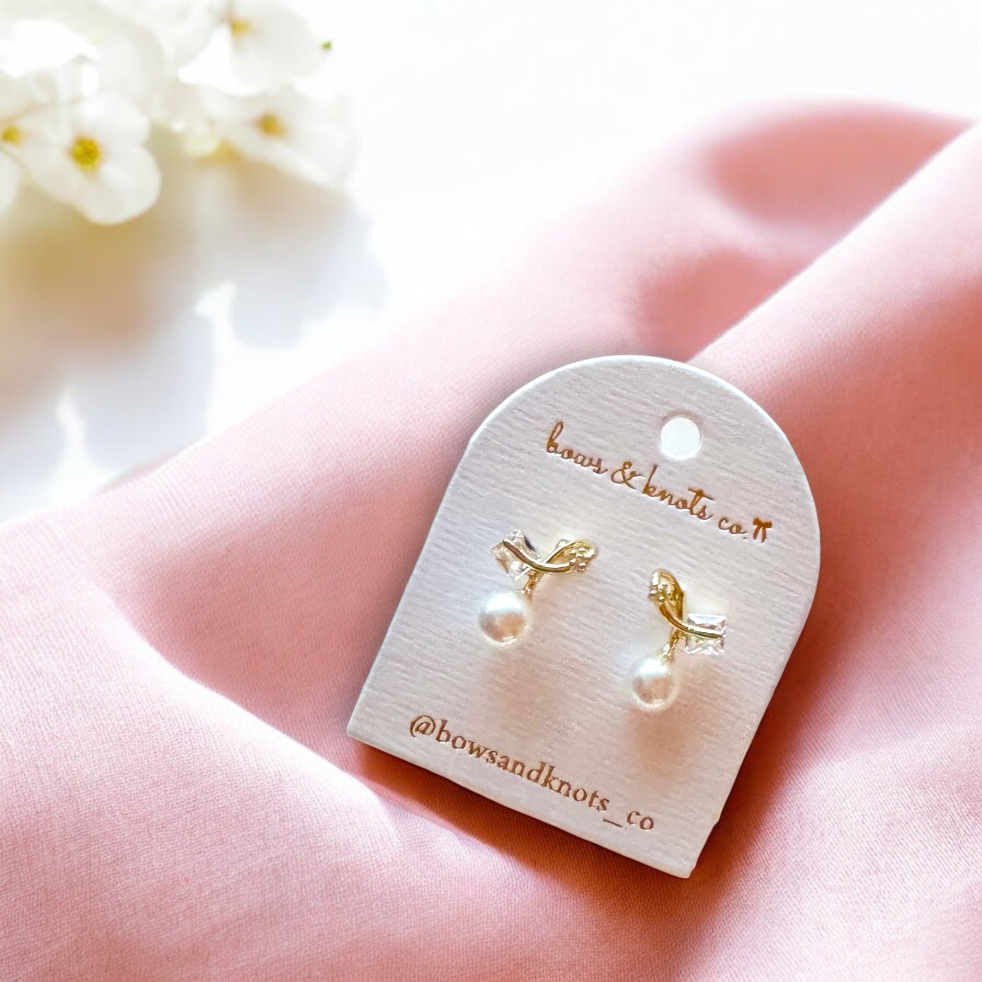 Pearl Knot Studs 4