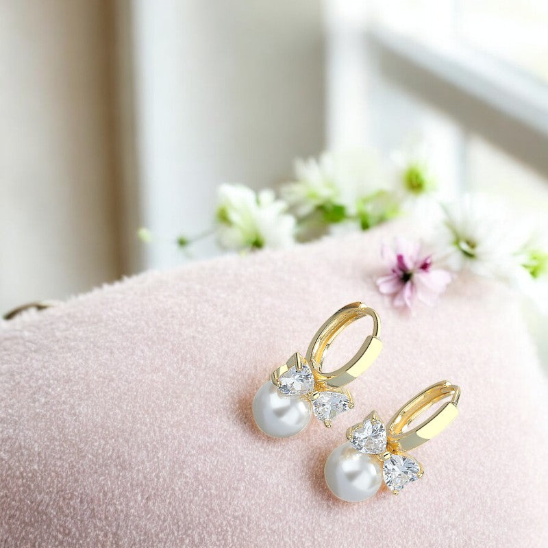Pearls and Zircon Magic Huggies Gold 2