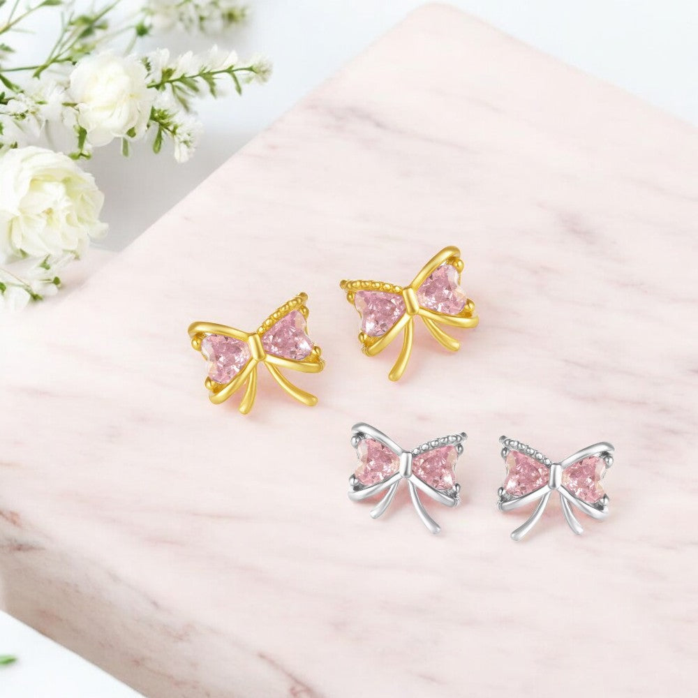 Petite Bowknot Stud Earrings 1