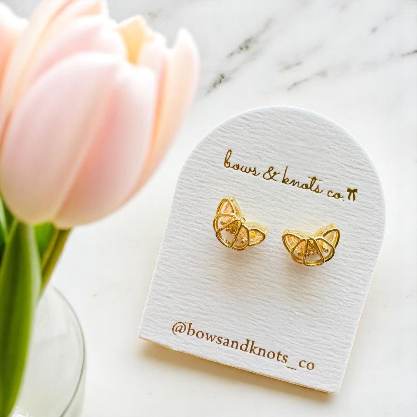 Petite Croissant Stud Earrings 3