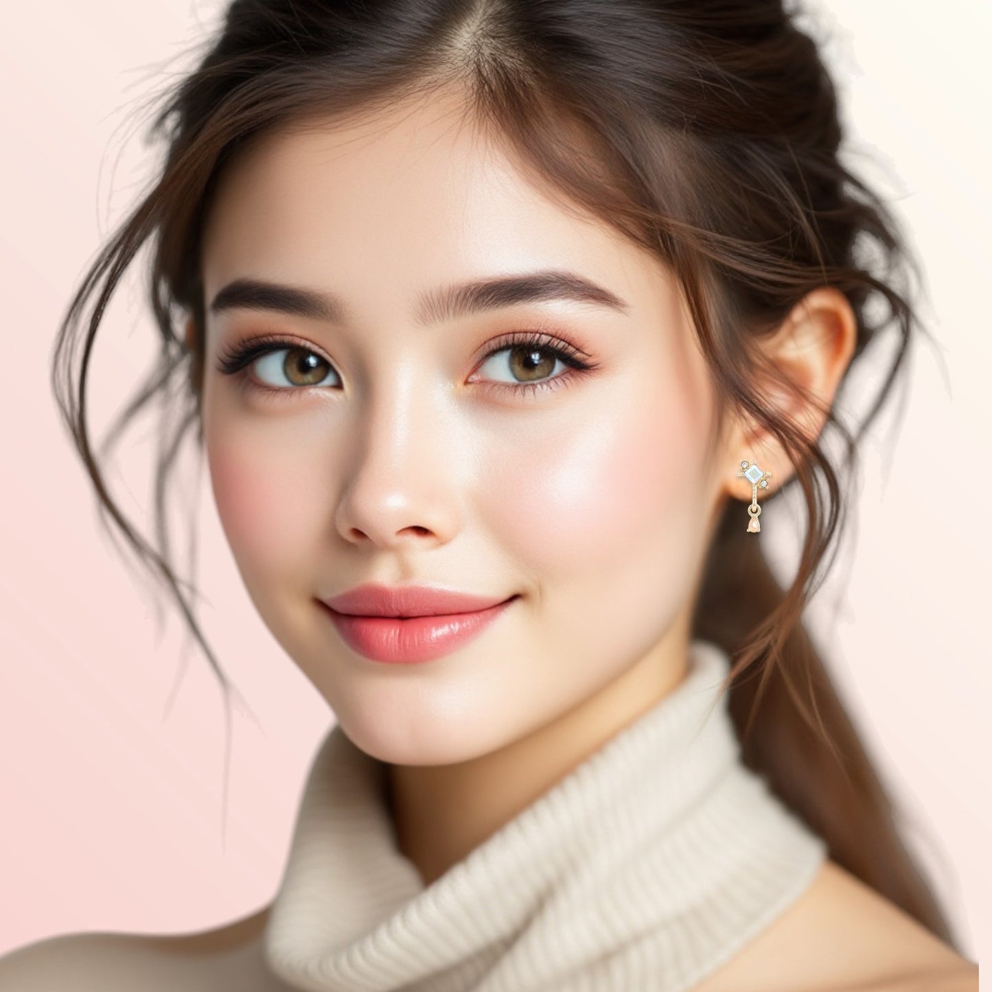 Petite Drop Earrings Gold 1
