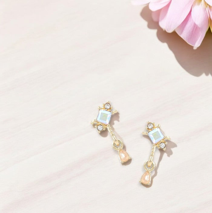 Petite Drop Earrings Gold 2