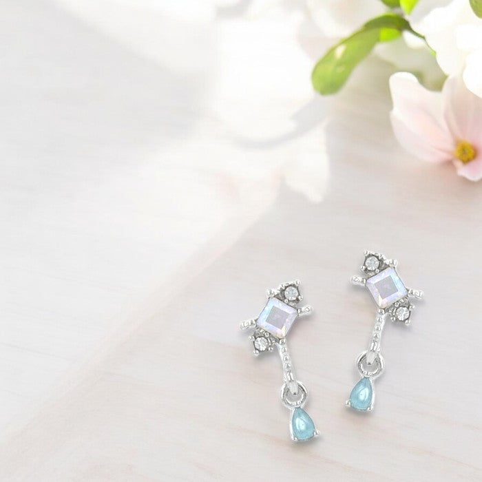 Petite Drop Earrings Silver 1