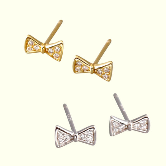 Mini Bow Stud Earrings