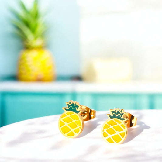 Pineapple Bliss Stud Earrings 1