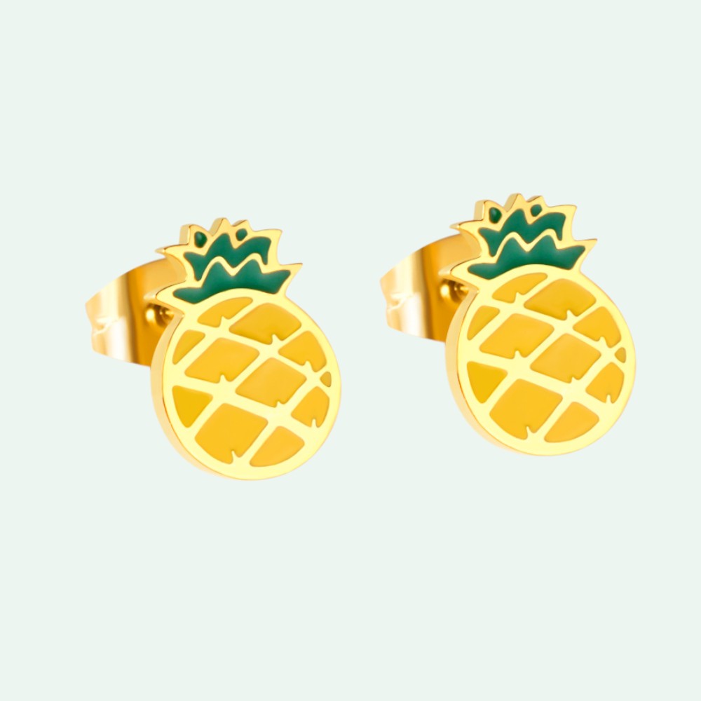 Pineapple Bliss Stud Earrings 2