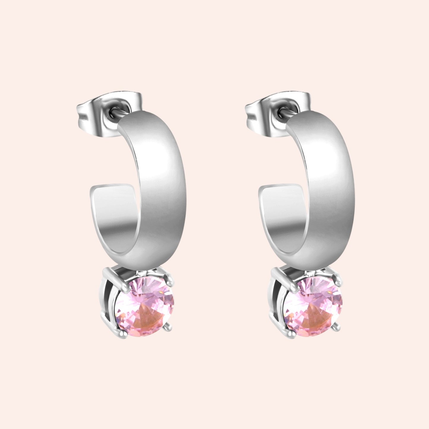 Pink Whispers Hoops 3