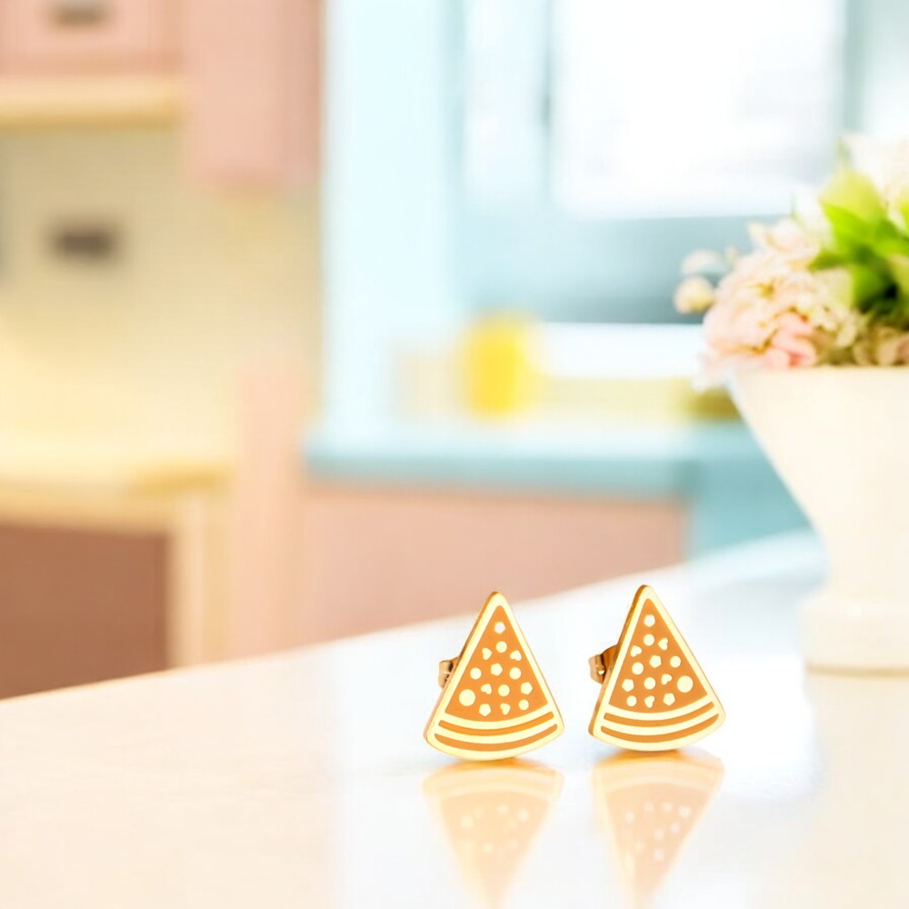Pizzazz Pizza Stud Earrings 2