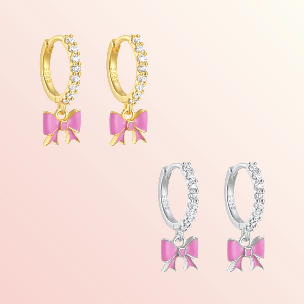 Playful Bowknot Hoops 6
