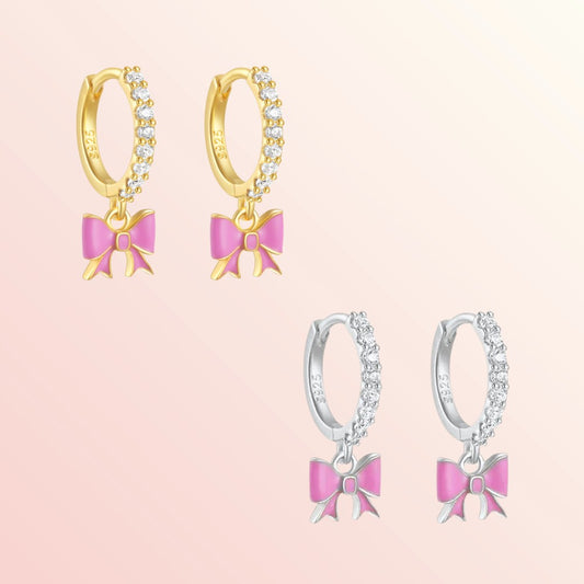 Playful Bowknot Hoops 6