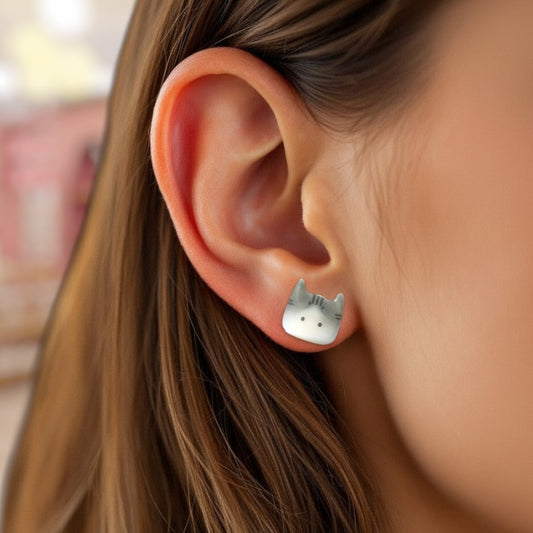 Purrfect Kitty Studs 3