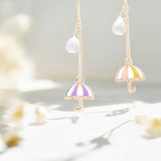 Rainbow Cascade Necklace and Earrings Set 2