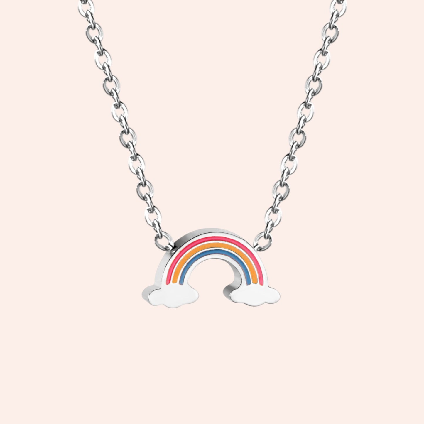 Rainbow Dreams Necklace Silver 2