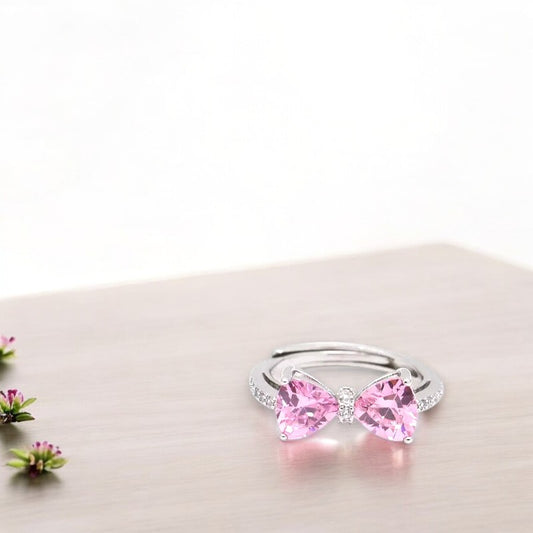 Rosy Ribbon Ring 1