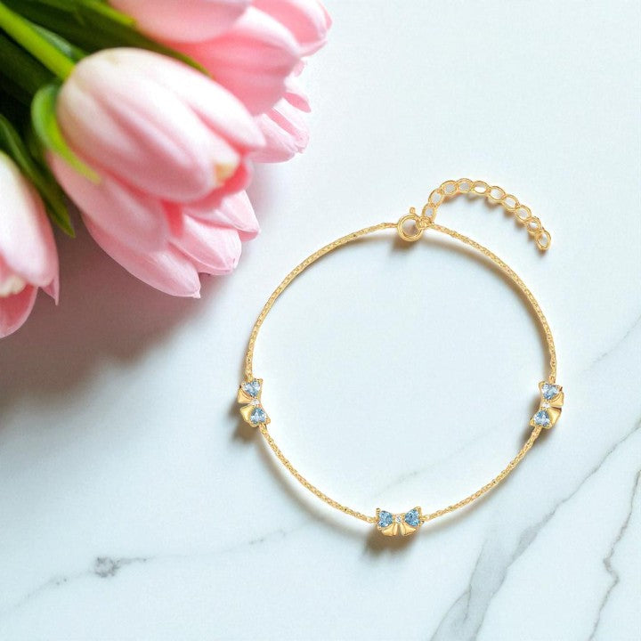 Sapphire Bow Bracelet 2