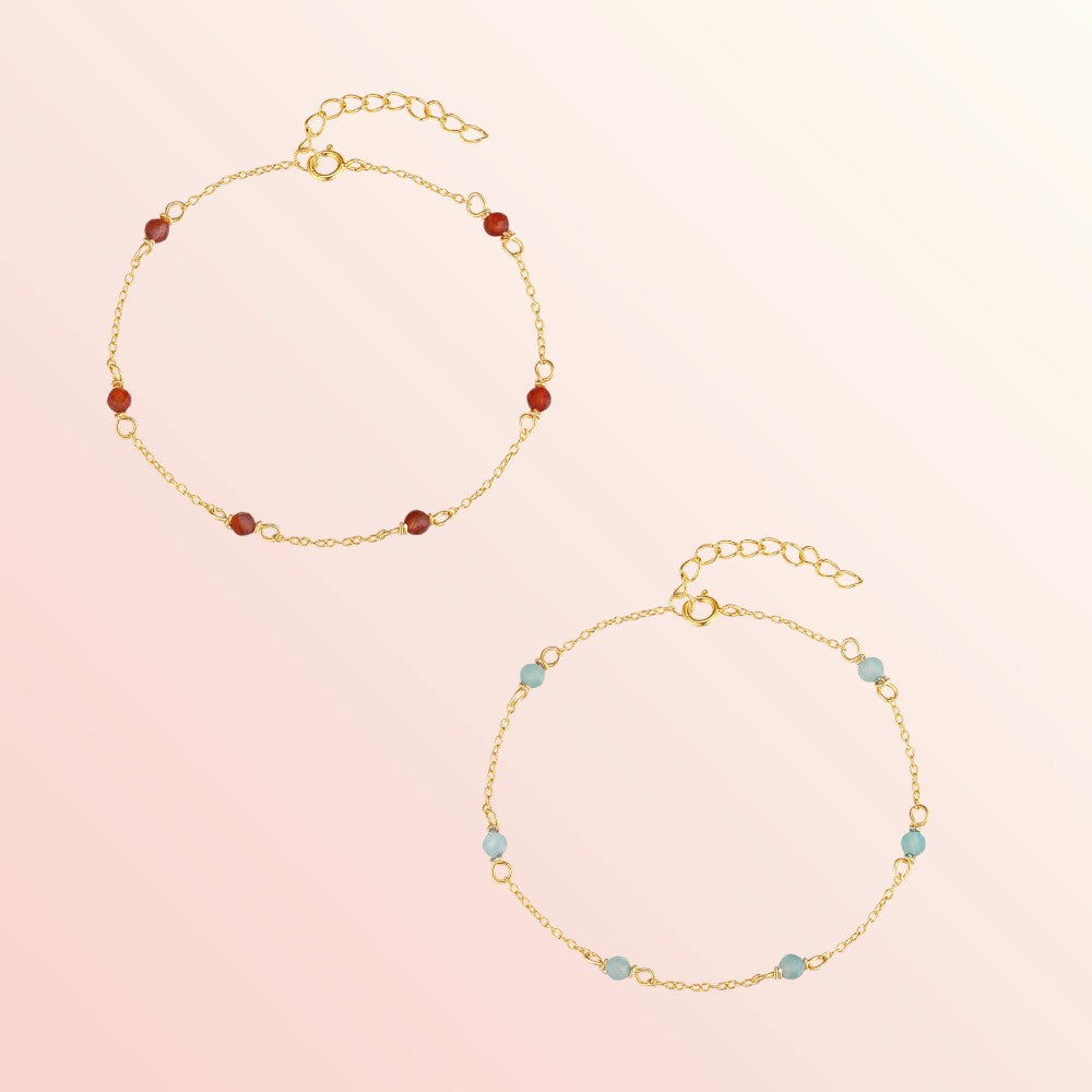 Serene Agate Beads Bracelet