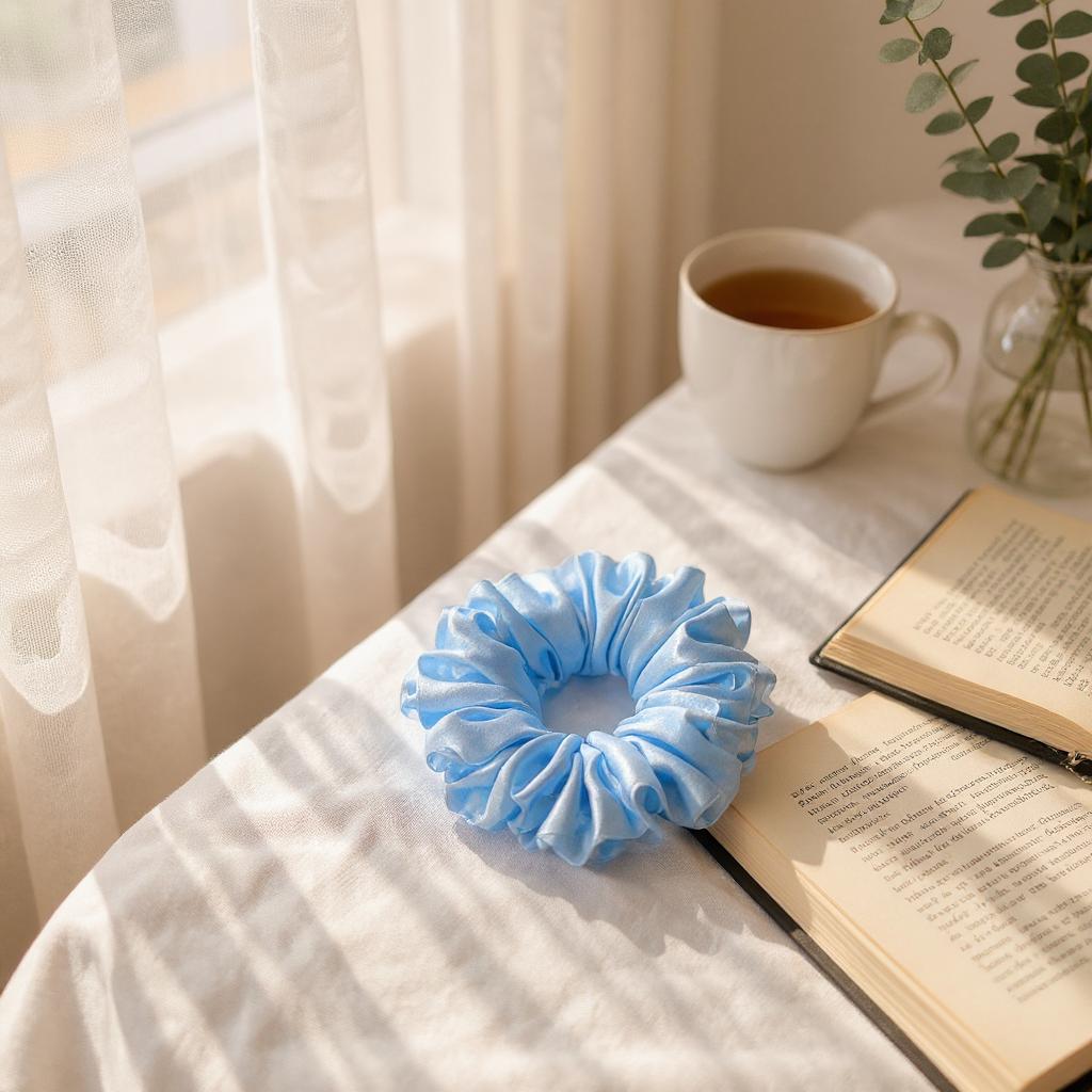 Signature Silk Puff Scrunchie 24