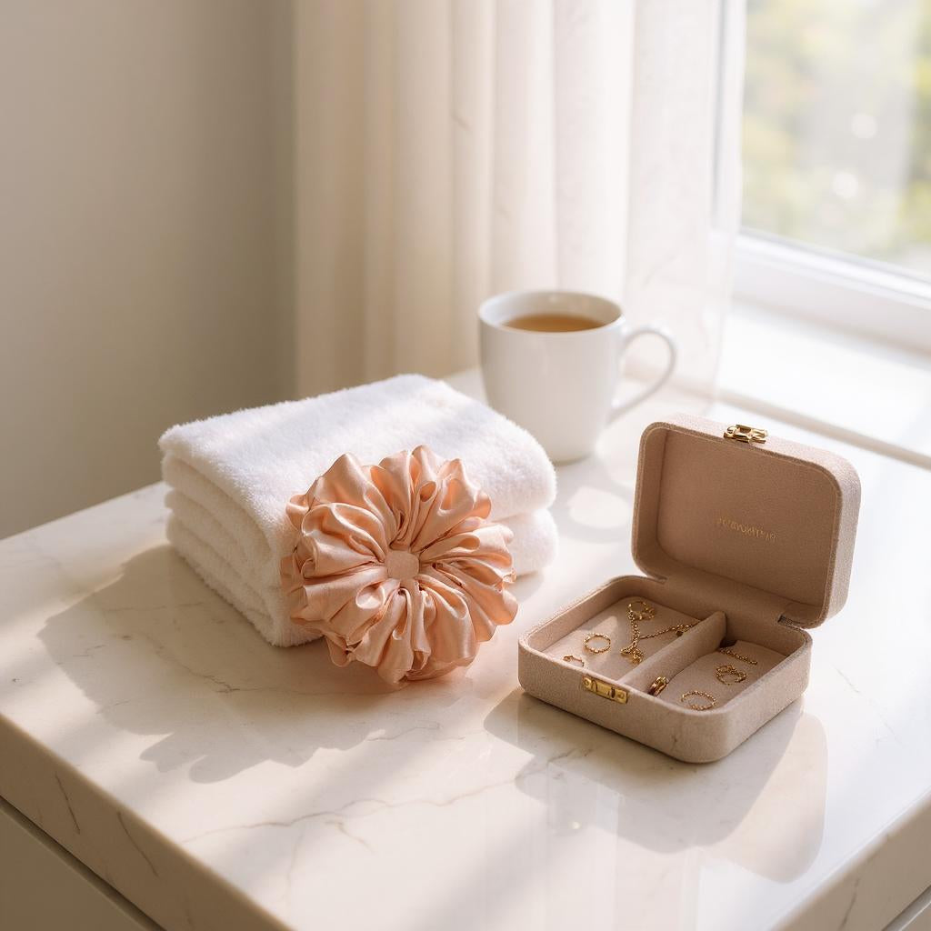 Signature Silk Puff Scrunchie 26