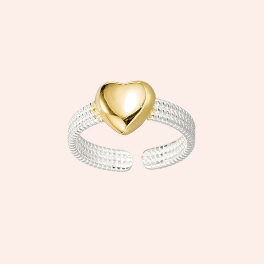 Silver Band Love Ring 1