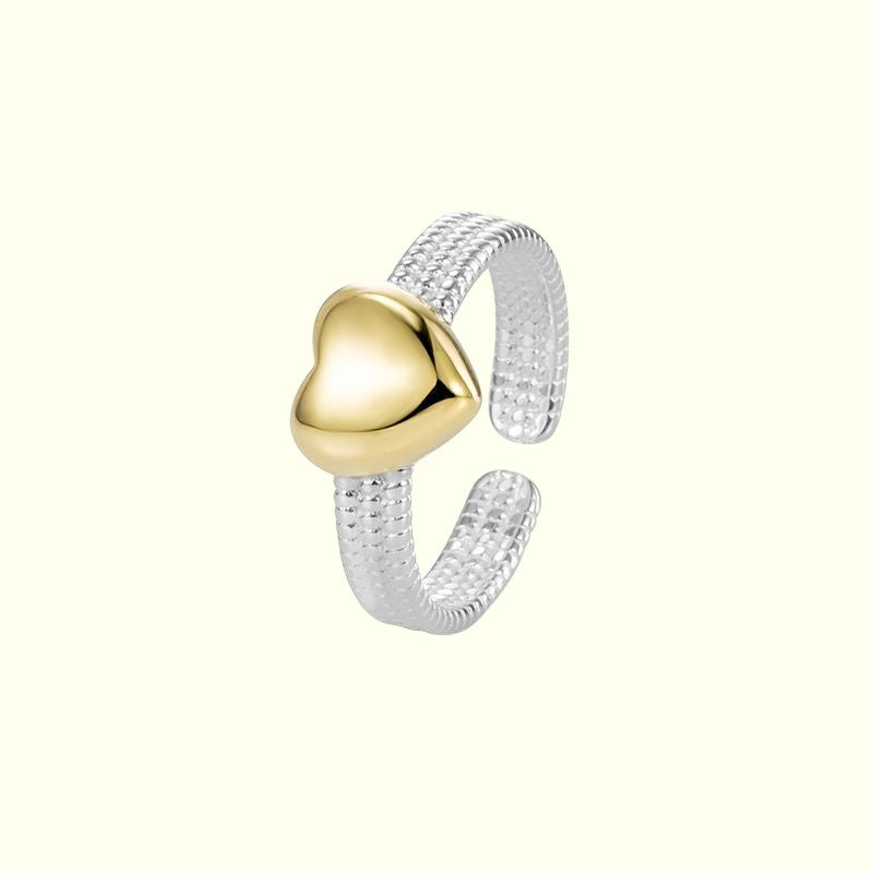Silver Band Love Ring 5