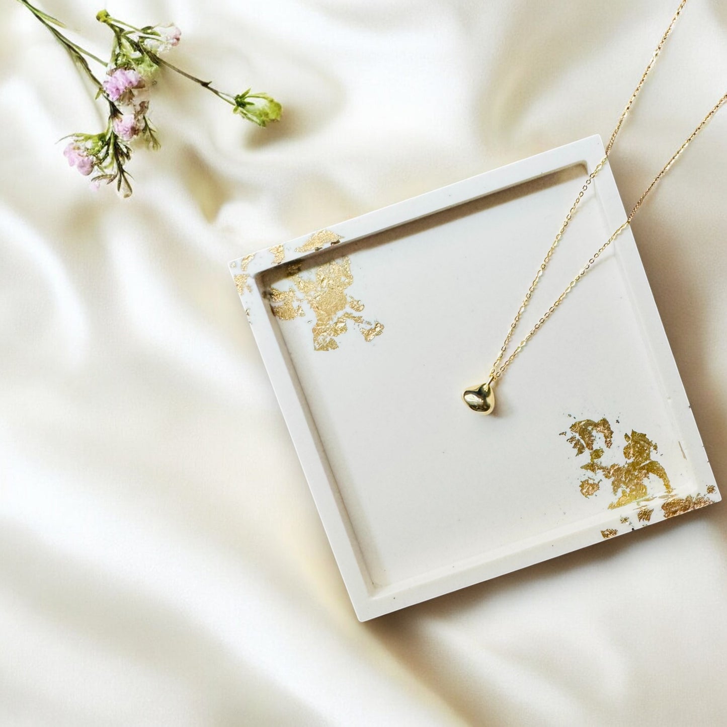 Silver Bean Necklace 4